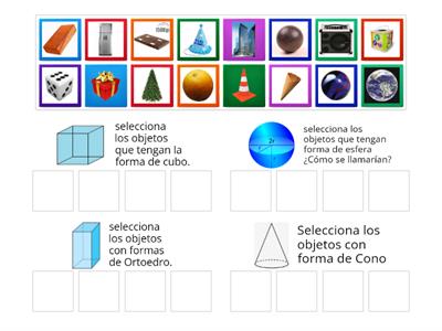 OA 14 Comparar cuerpos geométricos con objetos del entorno.