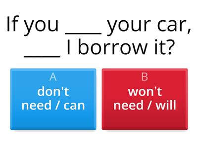 Conditionals