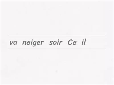 ALLER + INFINITIF II - Unjumble