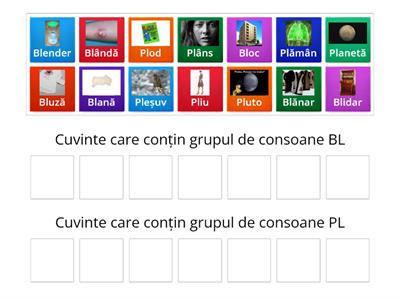 Sunetul L - combinatii consonantice