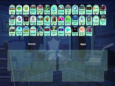 Games and apps sorting
