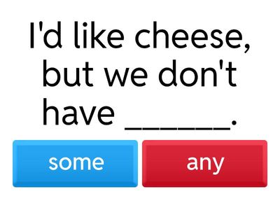 Indefinite Pronouns - Some or Any