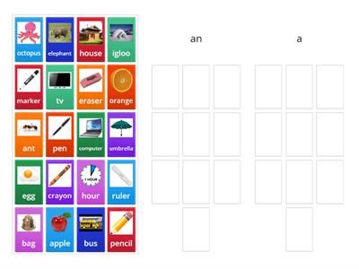 Indefinite articles A/AN