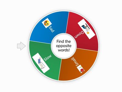 Vega Opposites - W2 - Level 3 ( Find the opposite words)