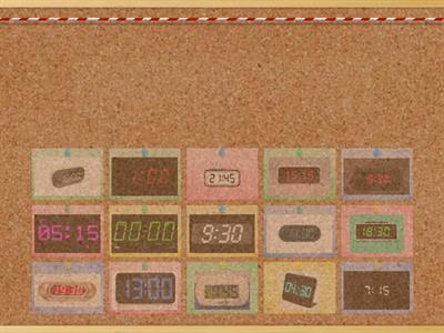 Analog and Digital 24 hour clock quiz