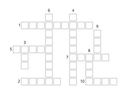 Crossword: Opposites (Level elementary 2B)