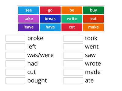 Irregular verbs