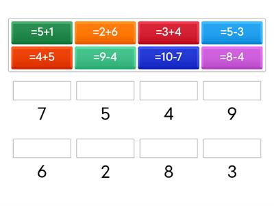 חיבור וחיסור עד 10 