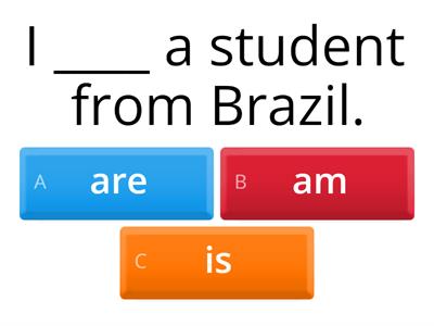 To Be - Present Tense