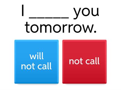 future simple negative