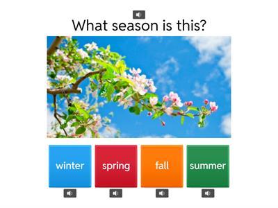 seasons and days of the week.