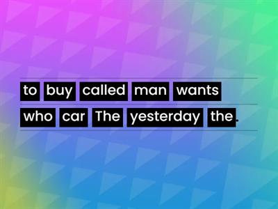 who, which, that, whose...