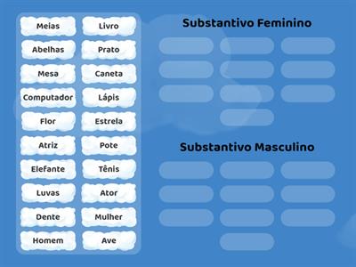 5. Agrupamento: Flexão de Gênero do Substantivo