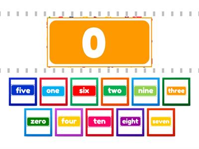 Numbers 0-10 Find the match #my_teaching_stuff