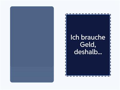 Sätze mit deshalb und trotzdem