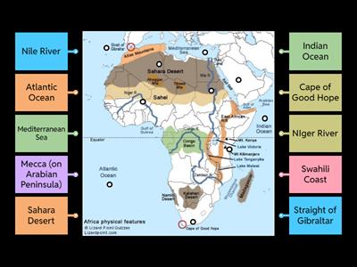 Bellringer - African Geography Map