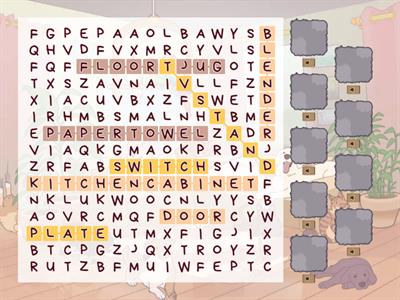 WORDSEARCH (DOOR, SWITCH, FLOOR, ETC)