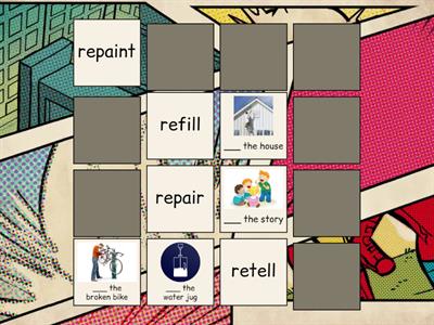 Prefix re- Matching Pairs