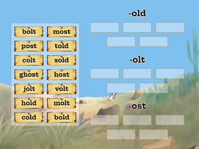 Sort Words -old, -olt, -ost