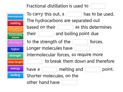 Melting and boiling point of hydrocarbons