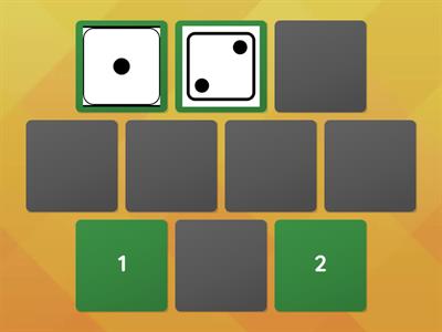 Matching numbers with dice 1-5