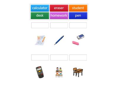 Classroom Vocabulary Match-Up