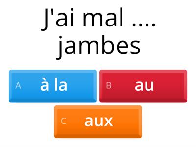 avoir mal: test