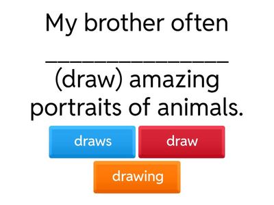 Present Simple Tense (Quiz)