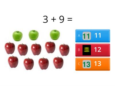 Solving addition and subtraction problems to 20