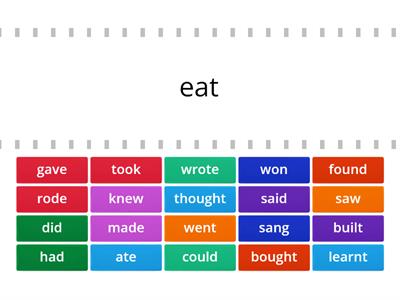 Irregular verbs