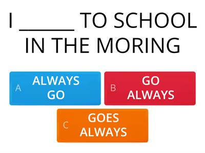 ADVERBS OF FREQUENCY & DAILY ROUTINE  - PRESENT SIMPLE