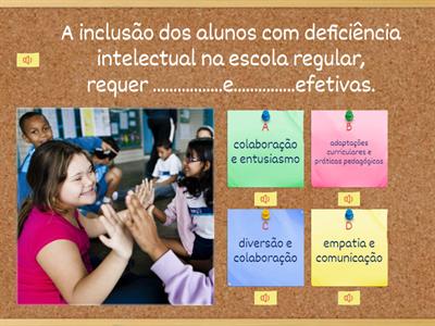 Deficiência intelectual na escola/Acessibilidade e inclusão