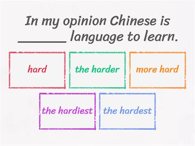 L3 8.3 Comparatives & superlatives