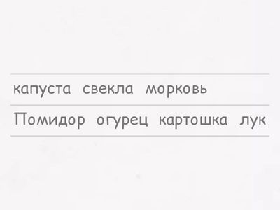 «Кто знает продолжение?». Нам нужно с вами назвать овощи, вы повторяете предыдущий овощ и называете свой. Напишите итог.