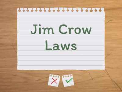 Civil Rights Movement Vocabulary 