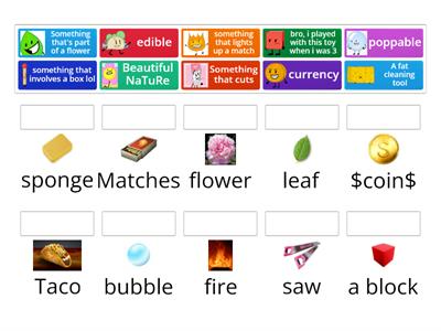 inanimate objects (bfdi) match ups!