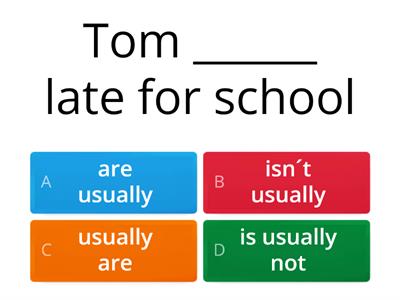 Adverbs of frequency