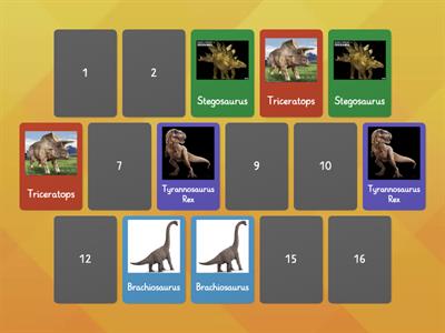 Dinosaurs - Memory game