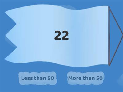 More or less than 50