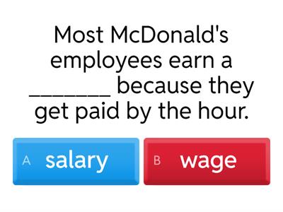 Work vocabulary:  easily confused words