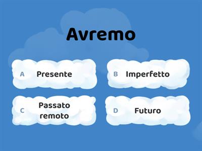 verbo AVERE tempi semplici indicativo unmondodiamici.blogspot.it