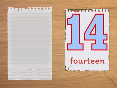Let's learn numbers 11-20