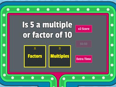 Factors and Multiples