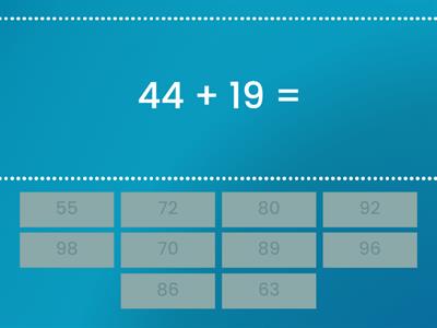 Сложение двузначных чисел