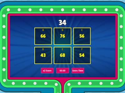 Number bonds to 100 Challenge