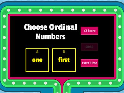 Cardinal & Ordinal Numbers