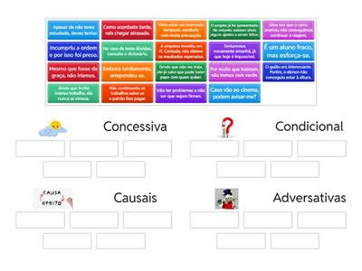 Oração adversativa, causal, concessiva ou condicional. 