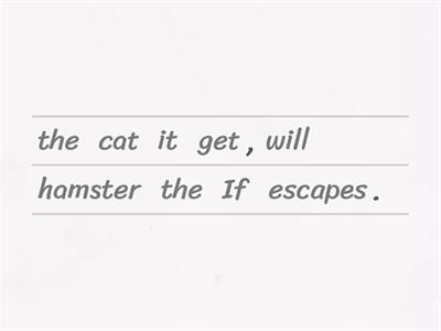Zero and 1st conditional clauses.