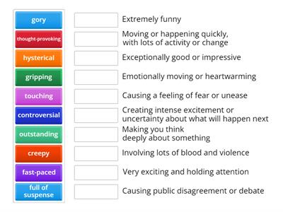 Adjectives for describing movies 1