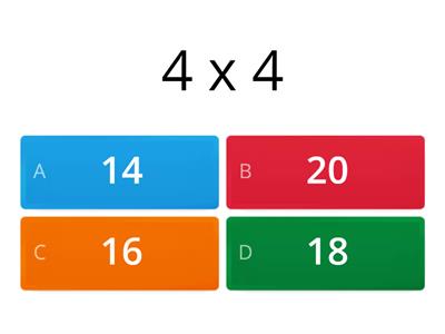 ¡Tablas de multiplicar!